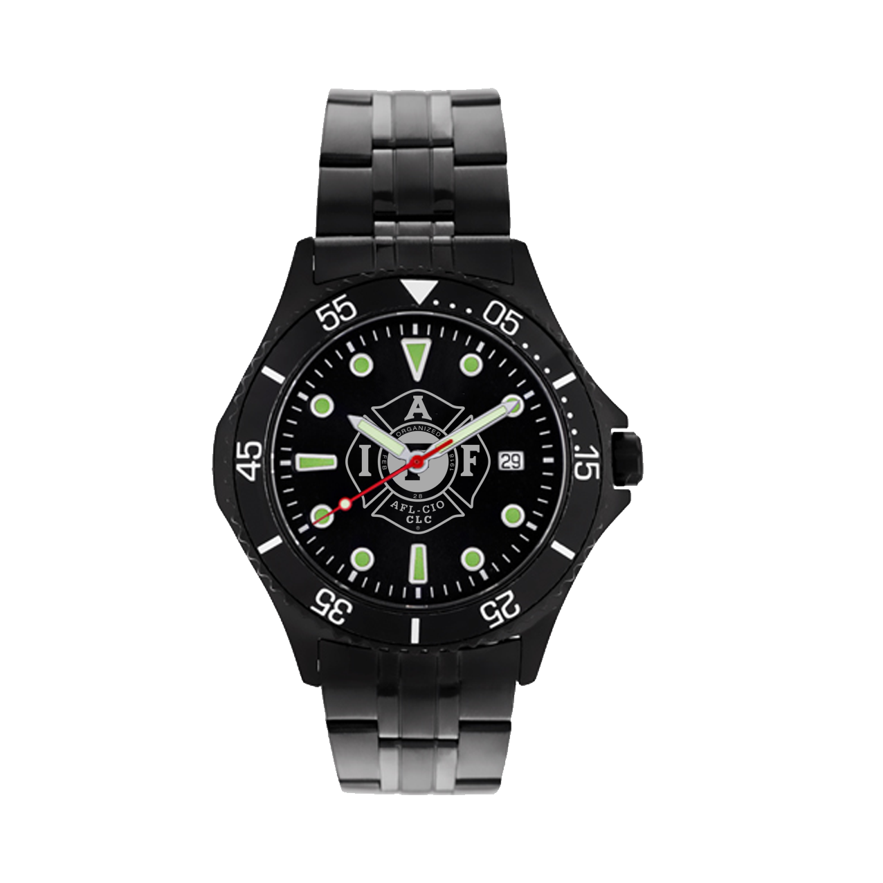 IAFF Black Tone Watch