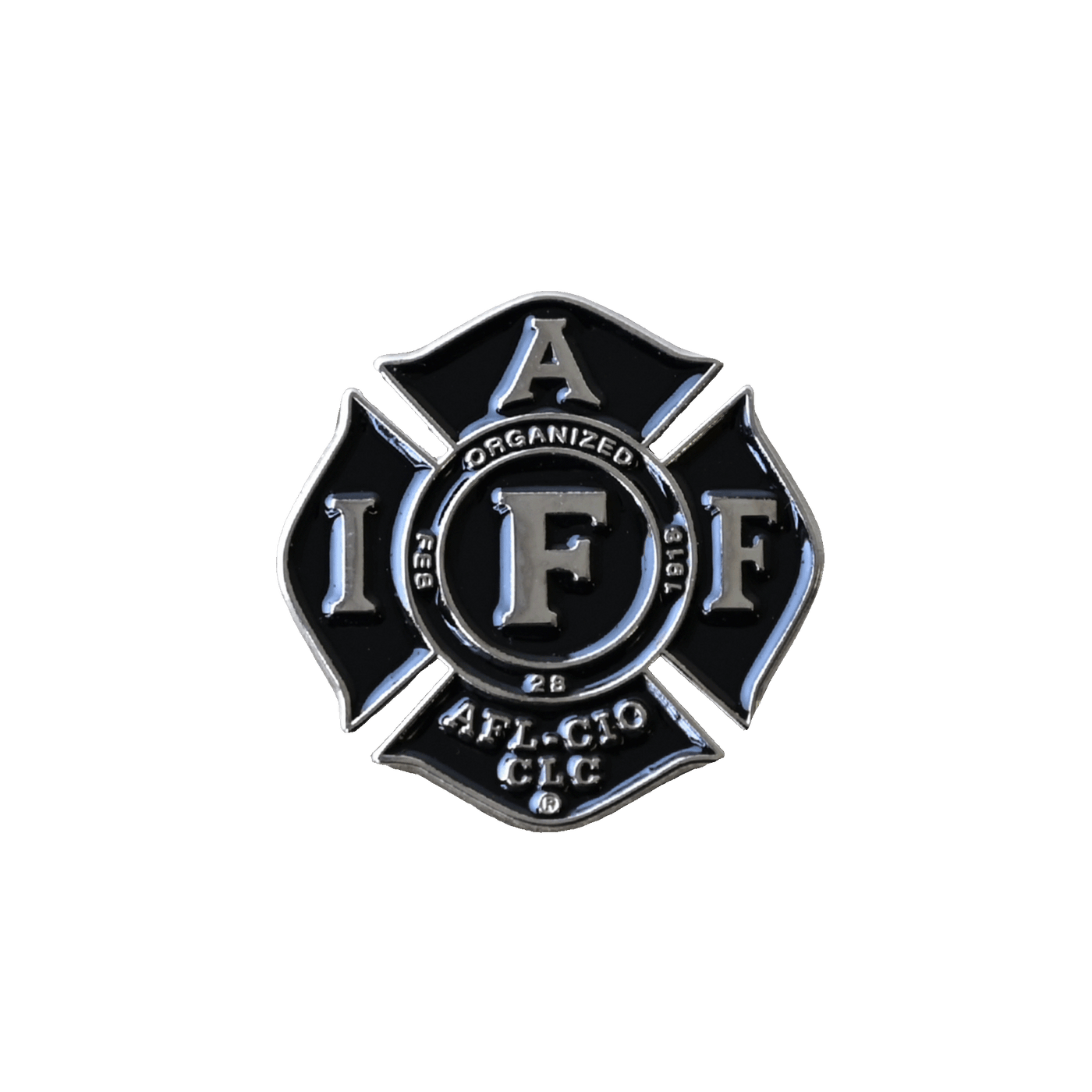 Black/Silver Lapel Pin – IAFF Online Store