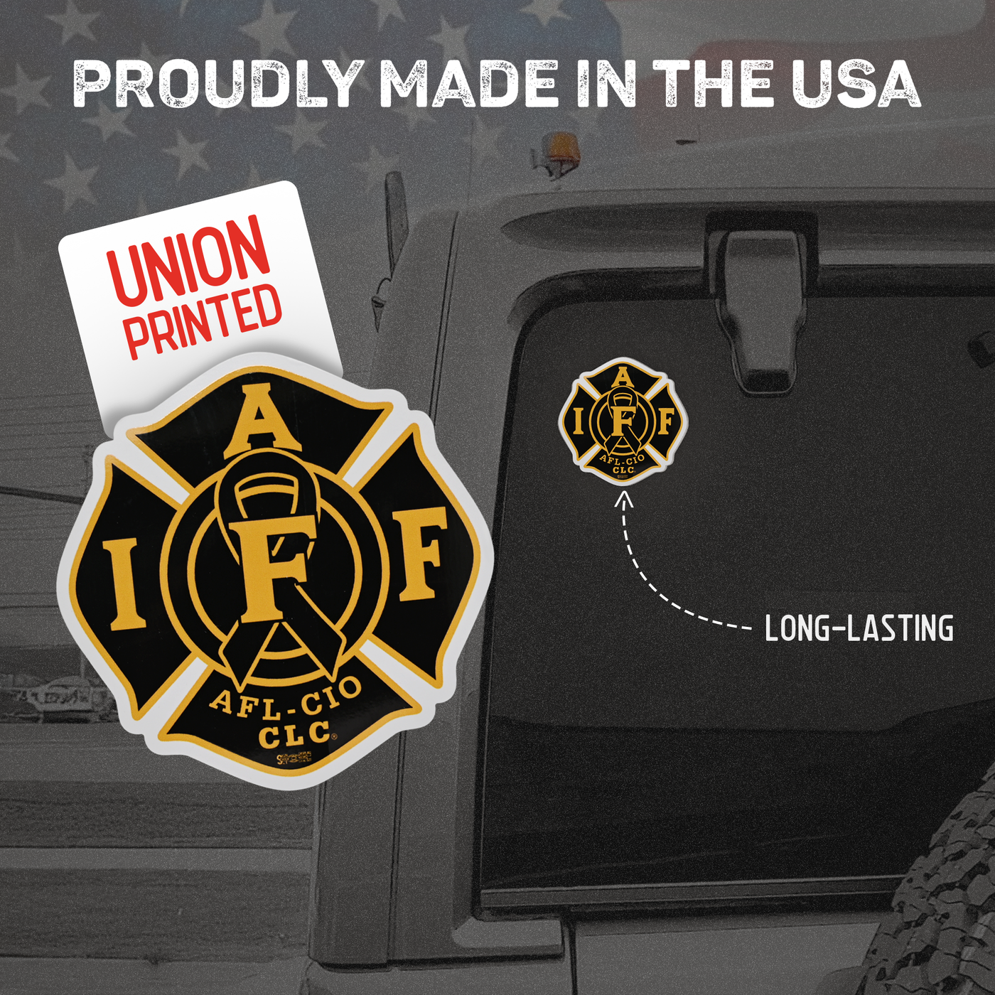 Memorial Black/Gold Decal - 4
