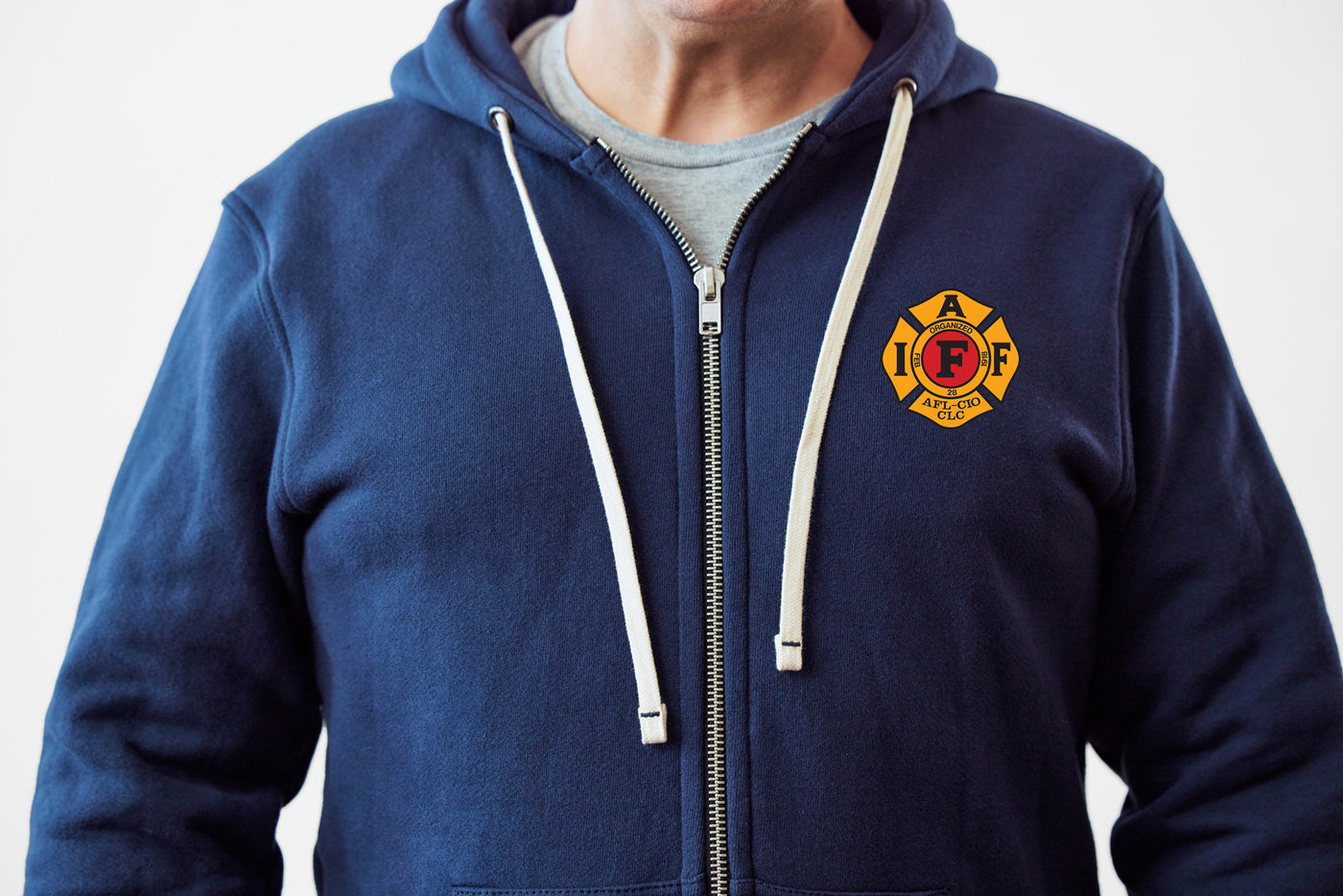 American Zip Up Hoodie embroidered Logo IAFF Online Store american-zip-up-hoodie-embroidered-logo-iaff-online-store