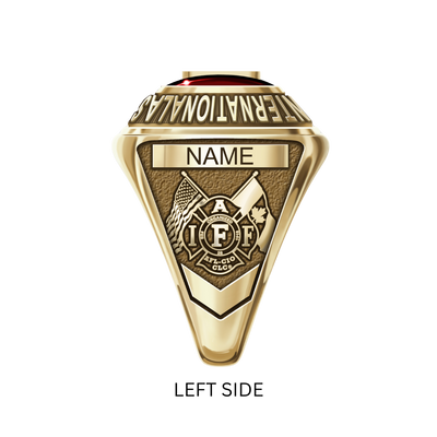 IAFF Member Ring - Gold - left side
