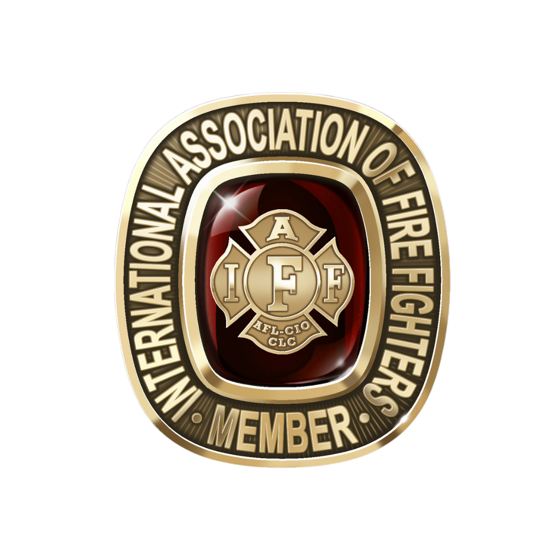 IAFF Member Ring - Gold - top