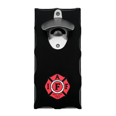 IAFF mounted bottle opener - front