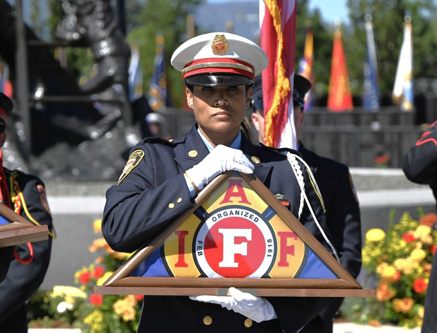 Fallen Fire Fighter Flag Box