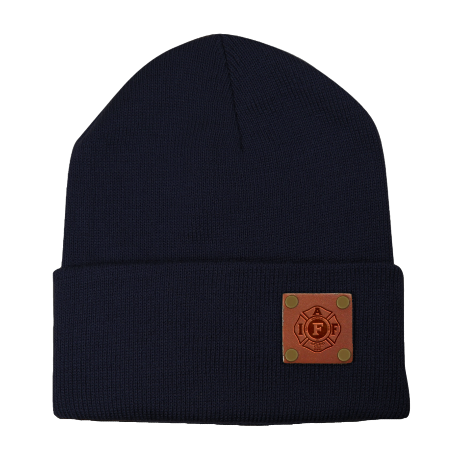 IAFF Riveted Watch Cap - Navy Blue