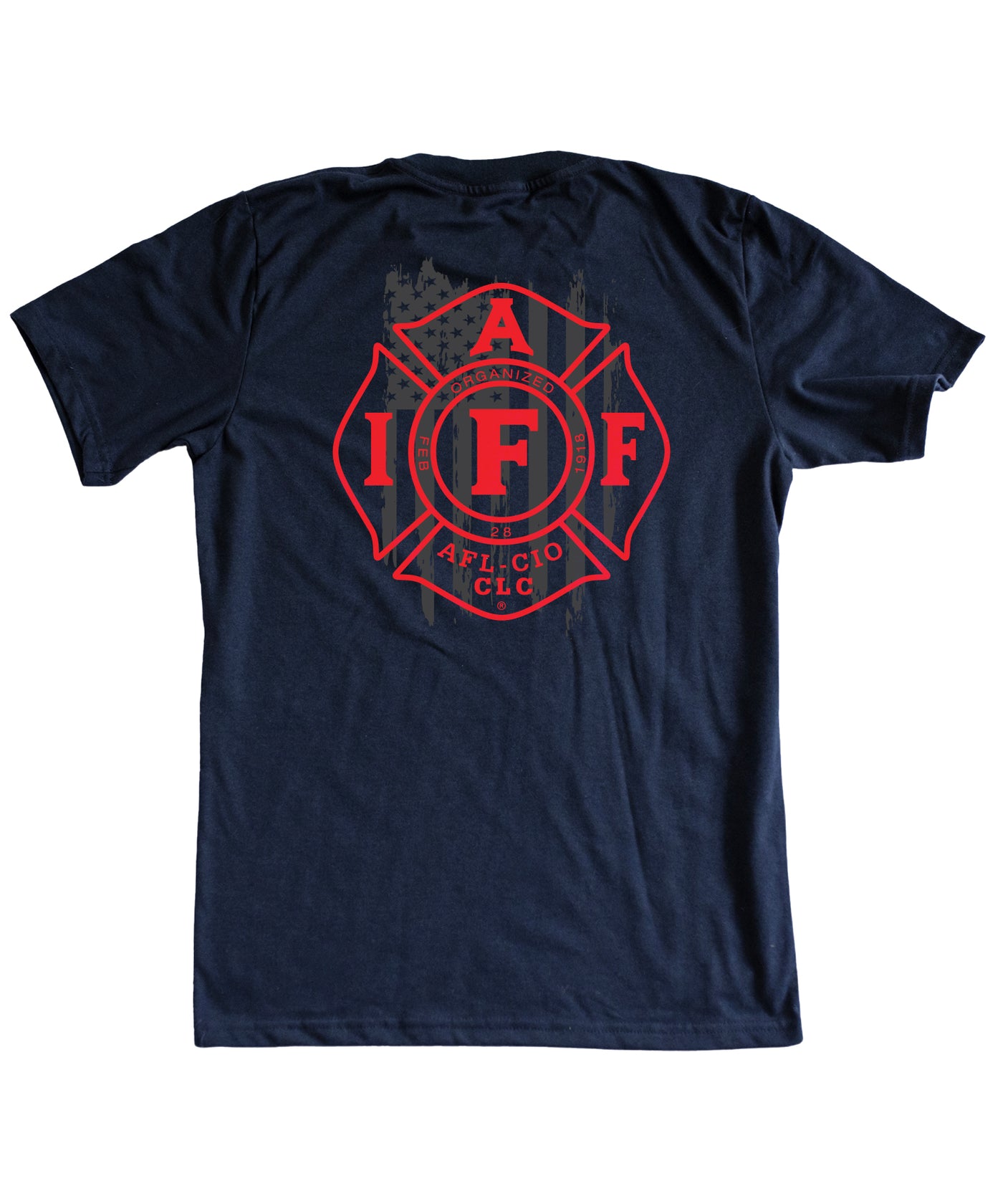 IAFF Red Decal Shirt - Back