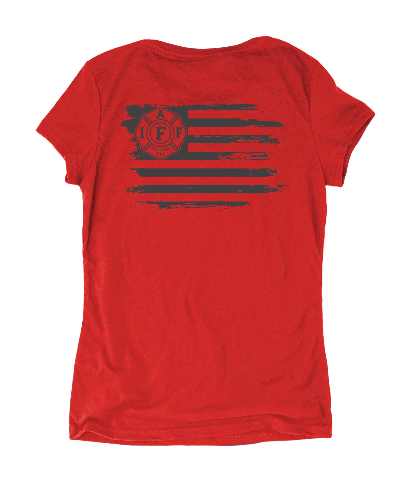 Women's IAFF Flag Shirt - Back