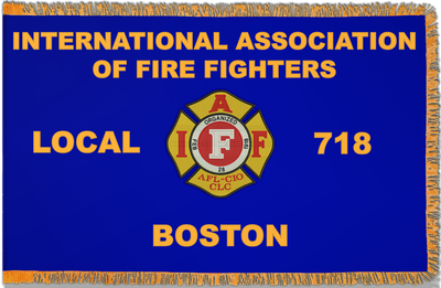 Custom IAFF Applique Flag