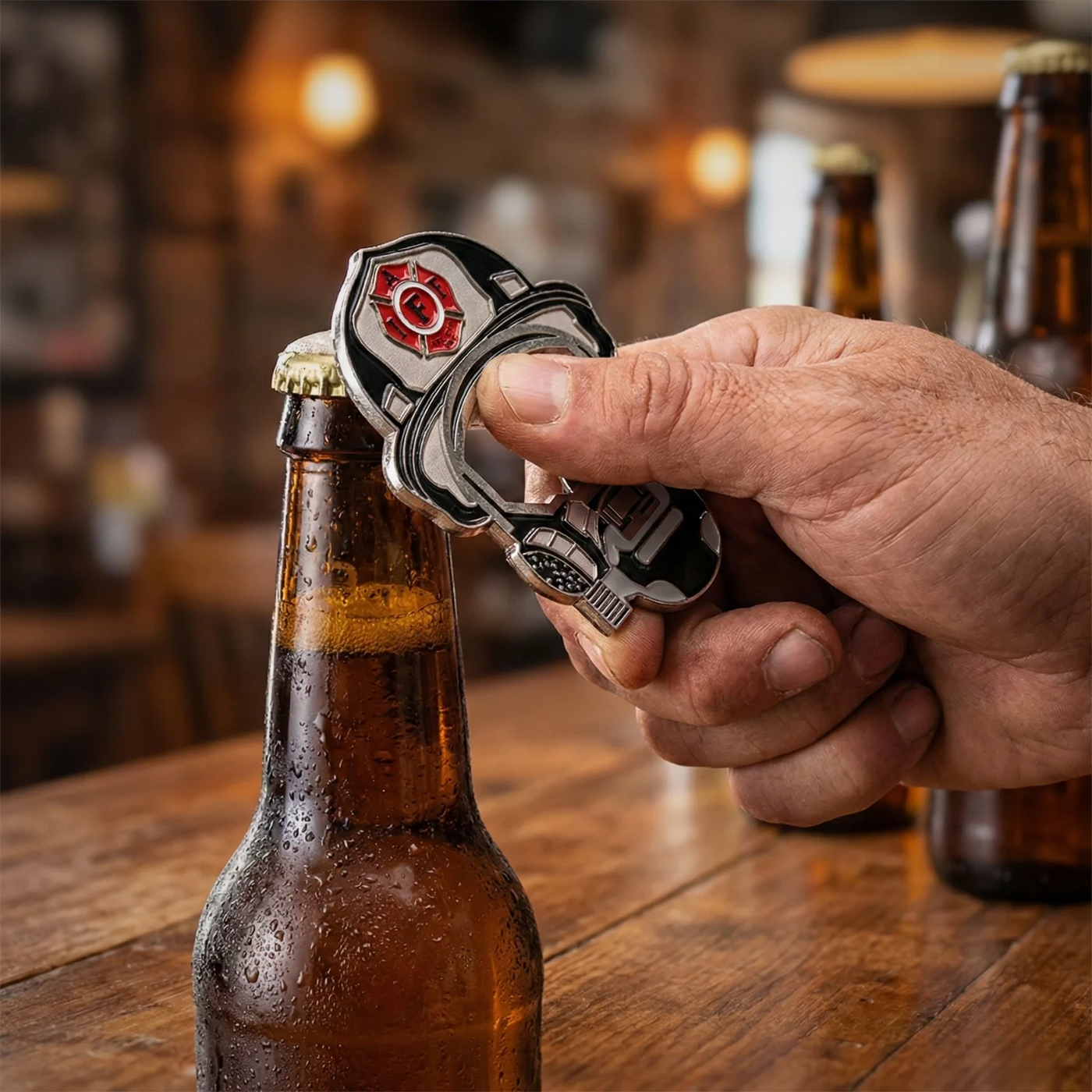 Coin Bottle Riddle Bottle Opener Challenge Coin – IAFF Online Store