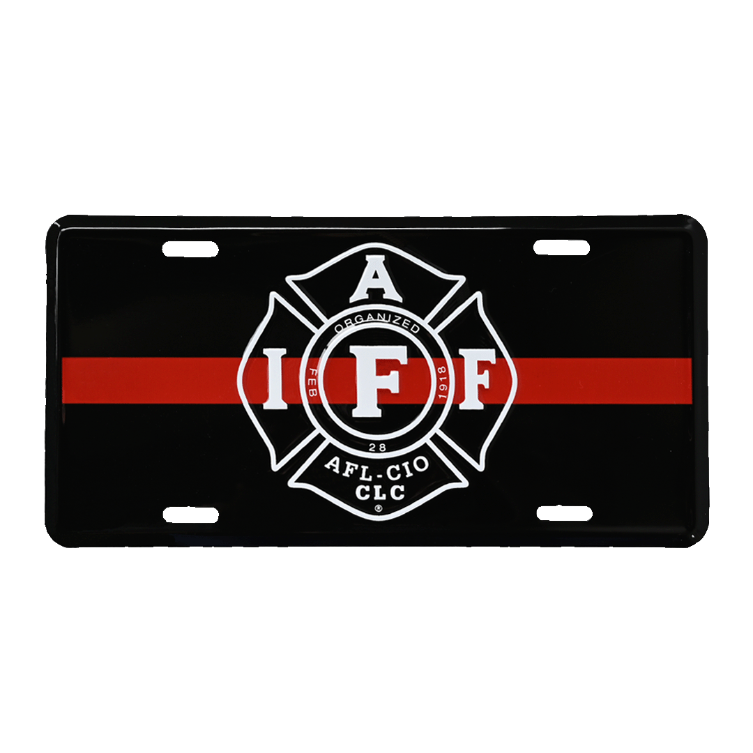 IAFF License Plate Cover