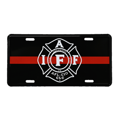 IAFF License Plate Cover
