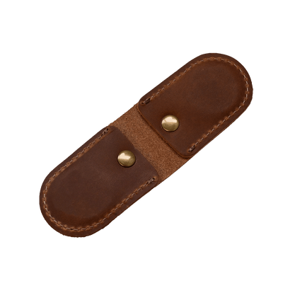 IAFF Money Clip Inside - Brown Leather
