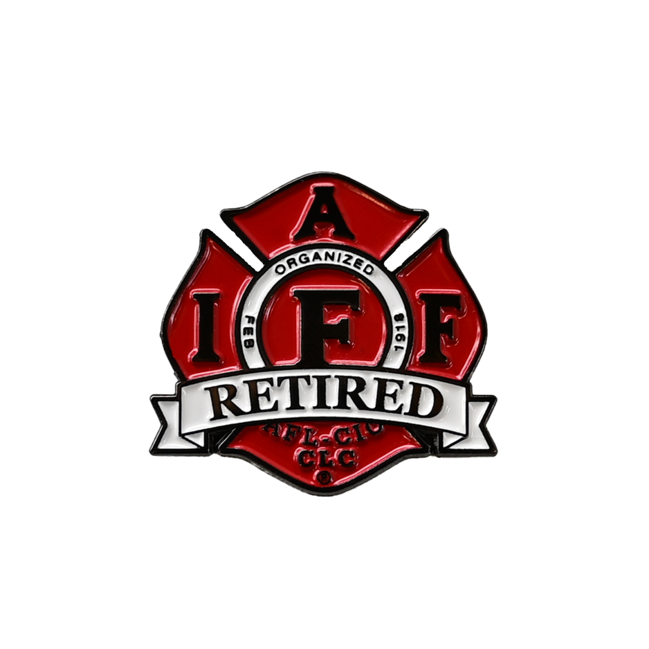 IAFF Retired Lapel Pin