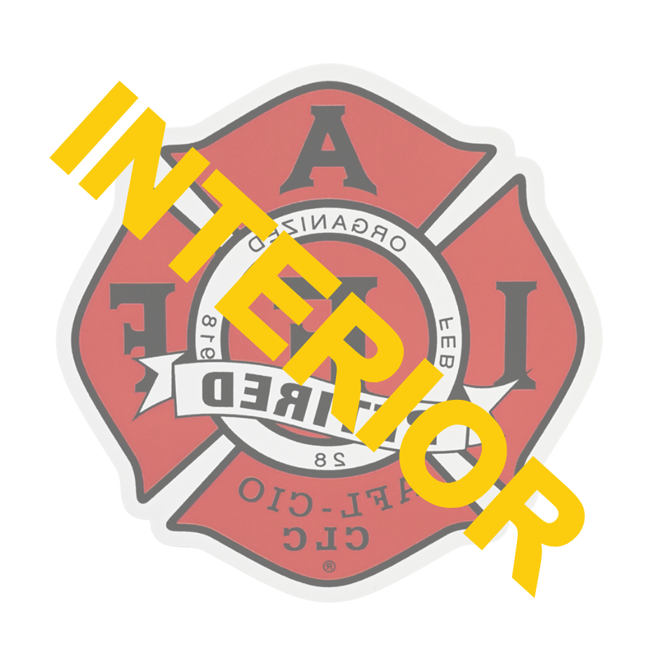 Iaff Retired Sticker Retired Decal (Interior) - 4