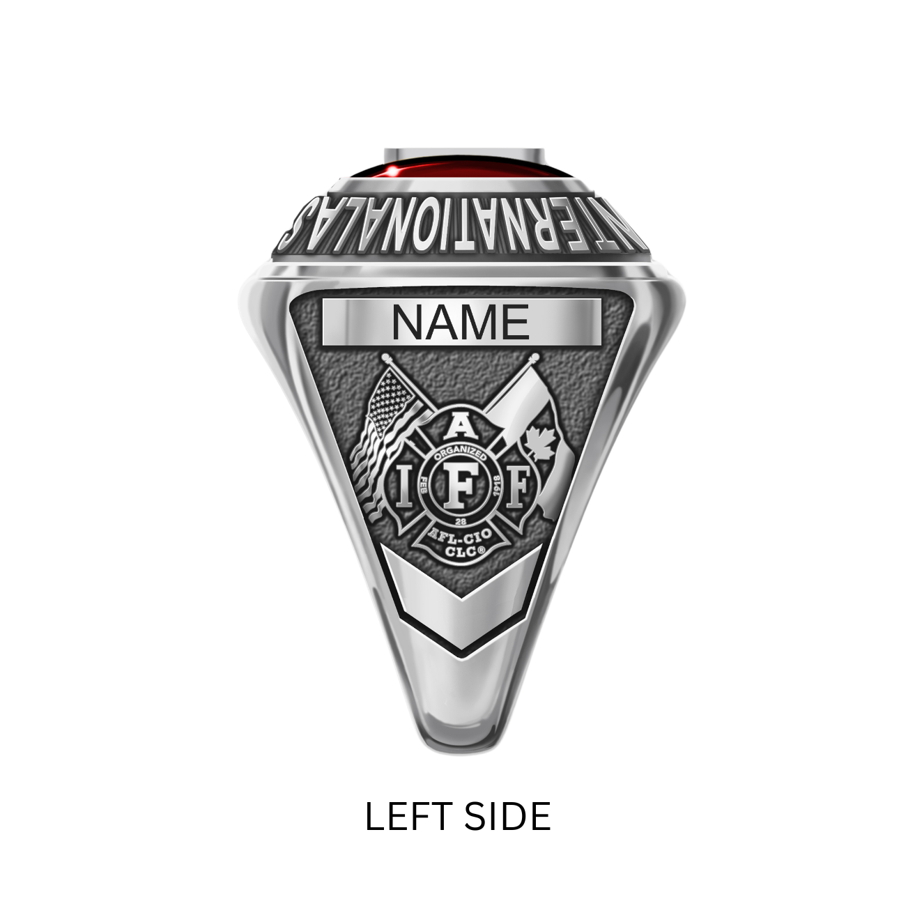 IAFF Member Ring - Sterling Silver - Left Side