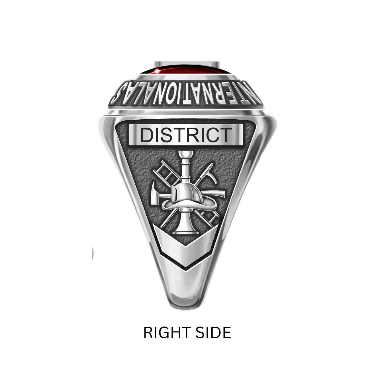 IAFF Member Ring - Sterling Silver - Right Side