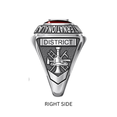 IAFF Member Ring - Sterling Silver - Right Side