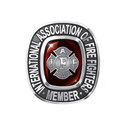 IAFF Member Ring - Sterling Silver - Top
