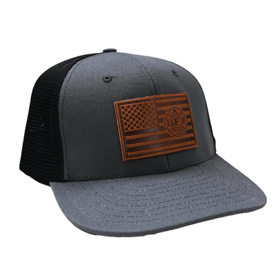 IAFF Flag Hat Charcoal