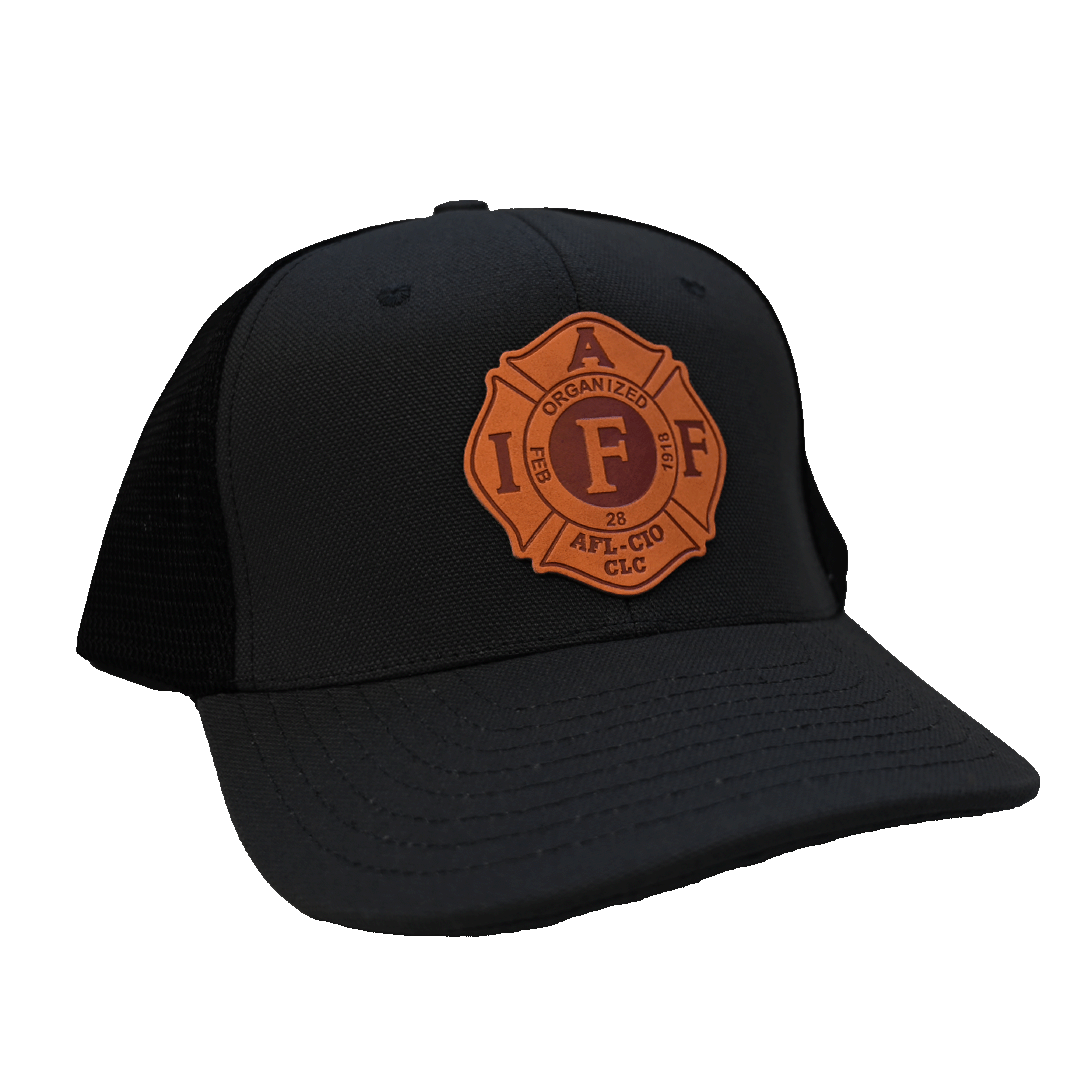 Black IAFF Trucker Hat