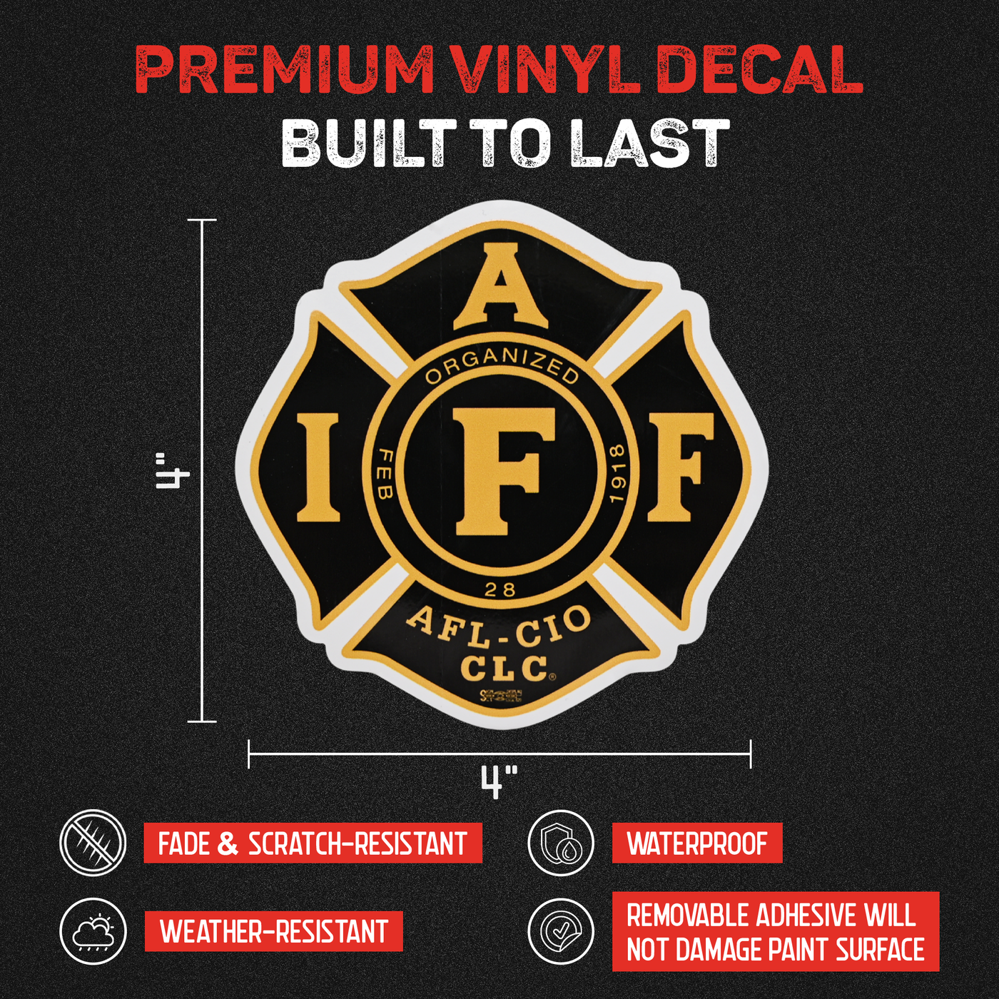 Black/Gold Decal - 4