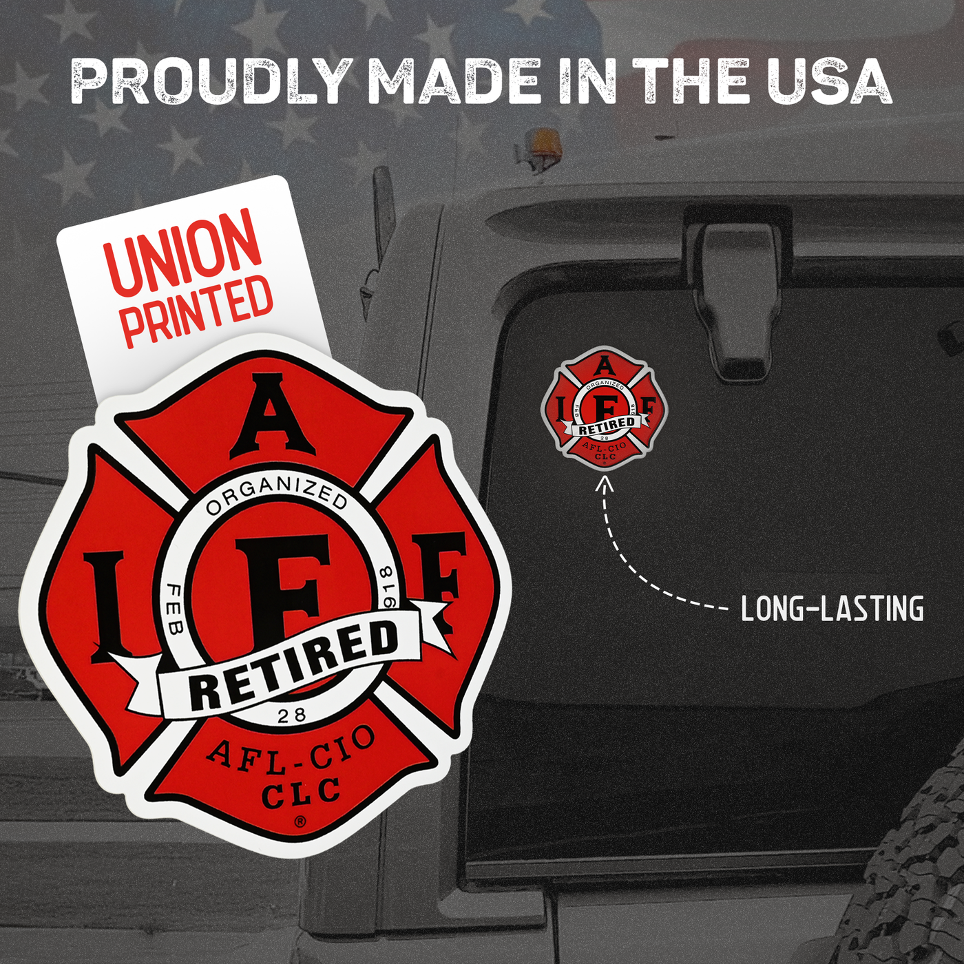 Iaff Retired Sticker Retired Decal - 4
